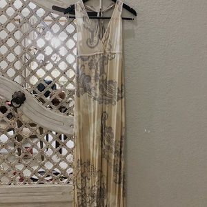 Neutral Patterened Sun Dress